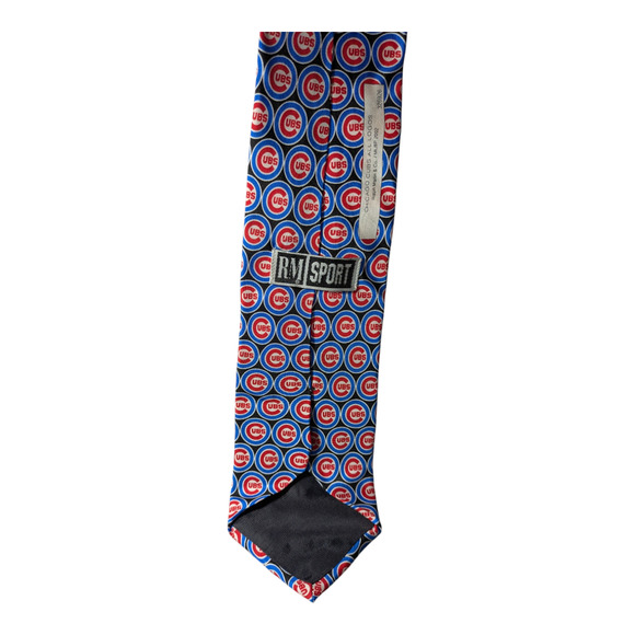 CHICAGO CUBS - MENS VINTAGE TIE, BLACK, MLB BASEBALL/RM SPORT-2002 Ralph Marlin - Picture 2 of 4